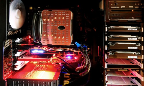 computer red